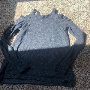 long sleeve off the shoulders top
